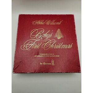 Vintage ABBIE WILLIAMS "BABY'S‎ FIRST CHRISTMAS" by Roman
